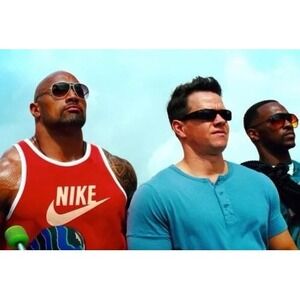 Nike Ace Logo Red Tank Top Unwashed The Rock Pain & Gain Movie Small